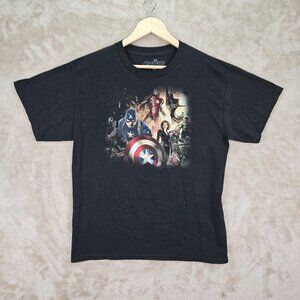 Marvel Avengers Age Of Ultron T-Shirt Mens Size L Comics Tee Short Sleeve Black